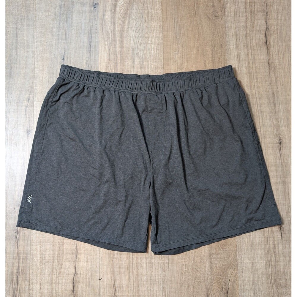 Rhone Men’s Size XXL Swift Knit Running Shorts Gray Lined Athletic Gym Training